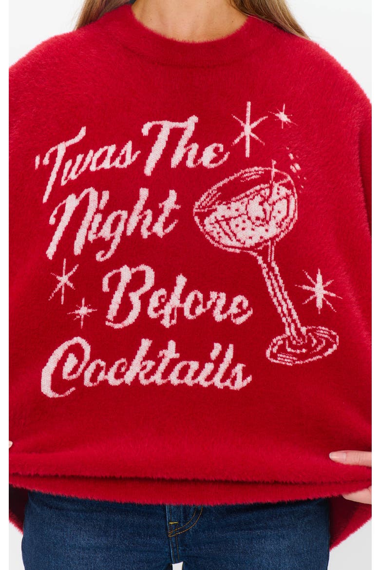 Classic Crewneck Sweater, Alternate, color, Twas The Night Knit