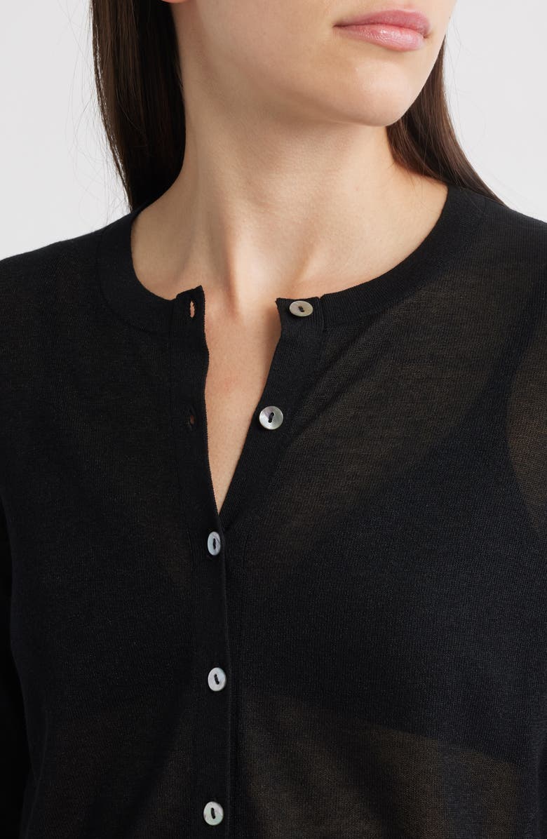 Rails Lakelyn Fine Knit Cardigan, Alternate, color, Black