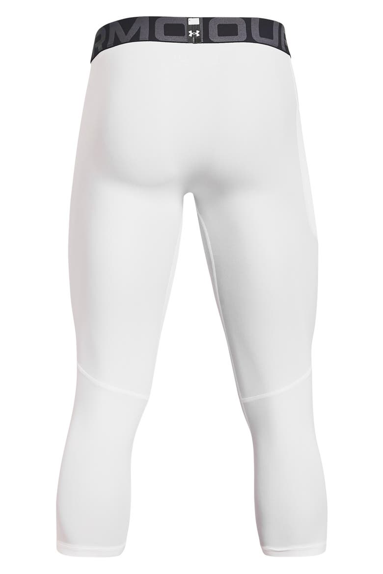 HeatGear® 3/4 Leggings, Alternate, color, WHITE