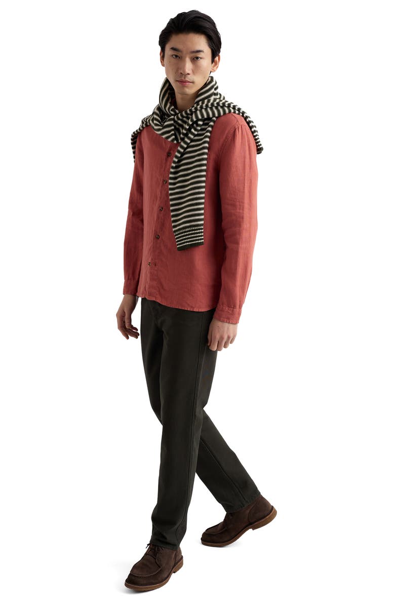 Seasalt Cornwall Curator Slub Linen Button-Up Shirt, Alternate, color, Dusty Copper