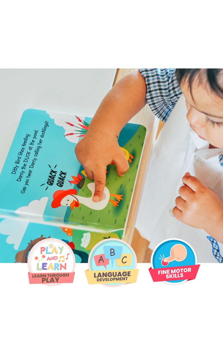 Ditty Bird Kids' Interactive Farm Animal Sound Book, Alternate, color, Blue