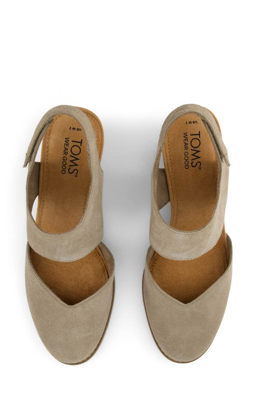 Toms Maison Wedge Sandal In Neutral