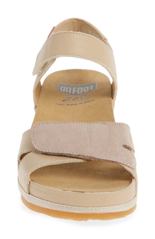 On Foot Cynara Espadrille Sandal In Beige