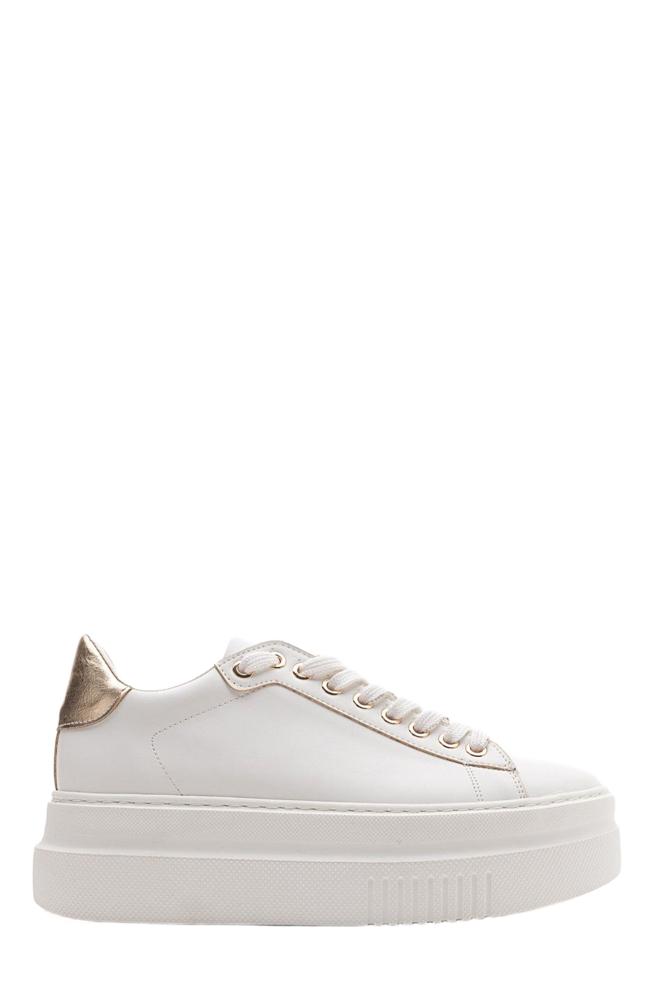 Prologue Shoes Violette Platform Sneakers, Main, color, White