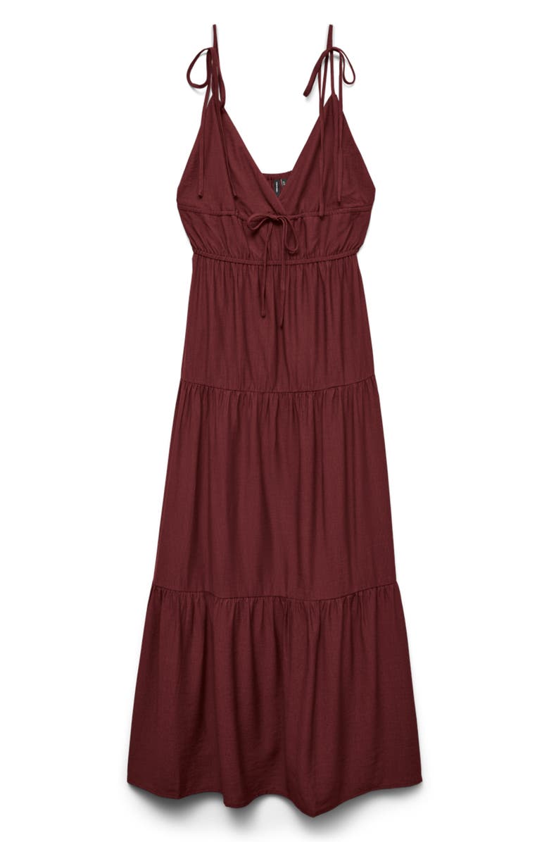 VERO MODA Athena Tiered Midi Dress, Alternate, color, 