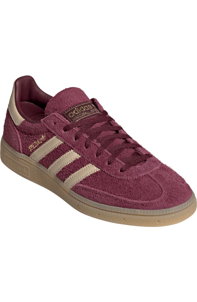 adidas Handball Spezial Sneaker, Main, color, Maroon/ Vanilla/ Gold