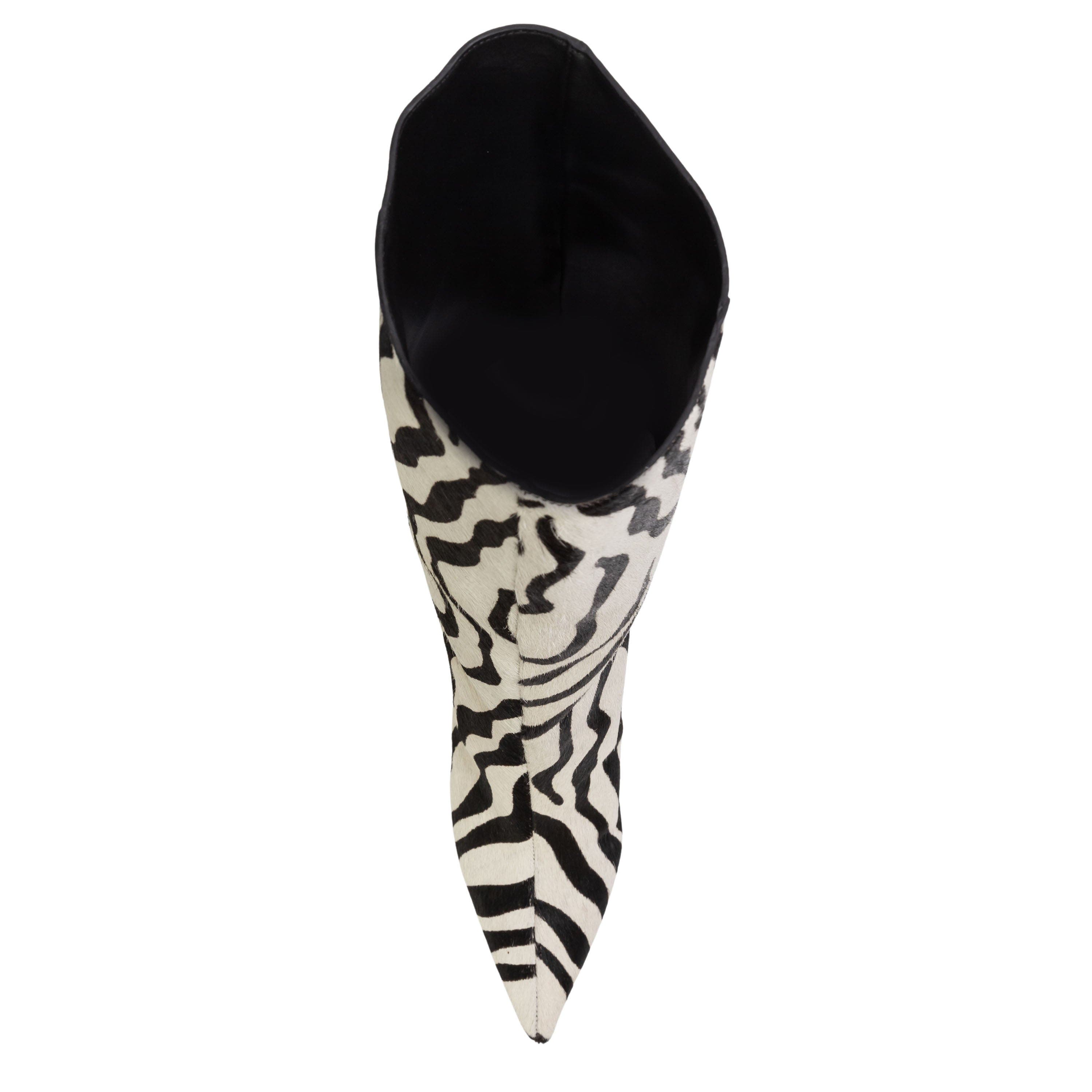 BLACK SUEDE STUDIO Ember 80 Pony Hair Boot, Alternate, color, Zebra Pony Hair