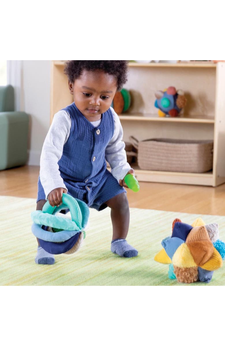 Kaplan Early Learning Company Poufs and Points Plush Balls - Set of 3, Alternate, color, Multicolored