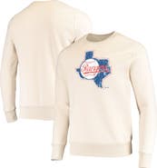 Majestic Threads Men's Majestic Threads Oatmeal Texas Rangers Fleece Pullover Sweatshirt