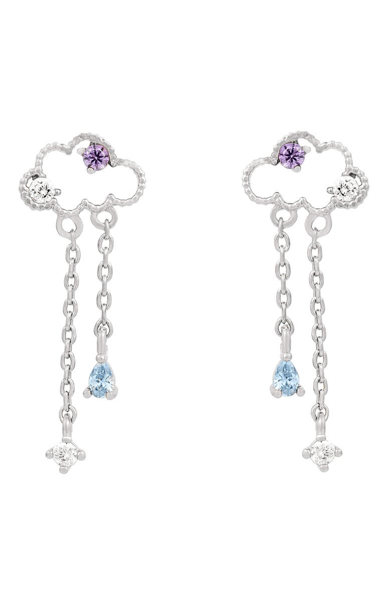 Girls Crew Reigning Clouds Drop Earrings, Main, color, 