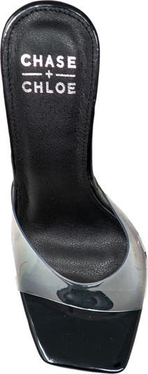 Lucite Wedge Heel Sandal