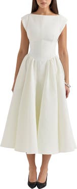 HOUSE OF CB Debutante Backless Midi Dress