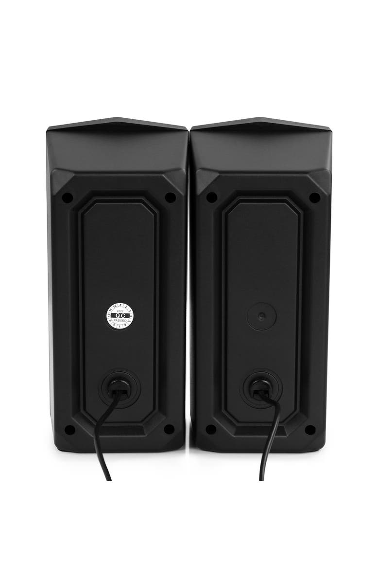 Befree Sound 2.0 Computer Speakers for Gaming with LED RGB Lights, Alternate, color, Black
