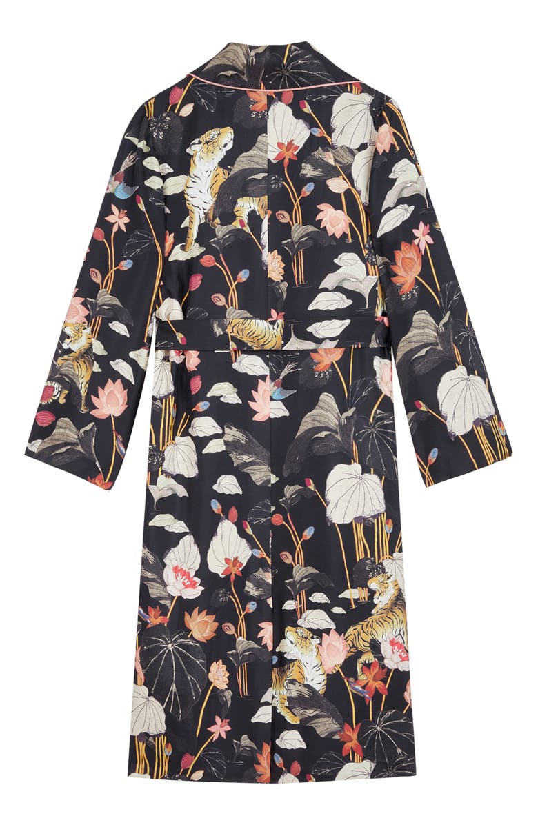 Etro Zante Floral Print Silk Duster, Alternate, color, 