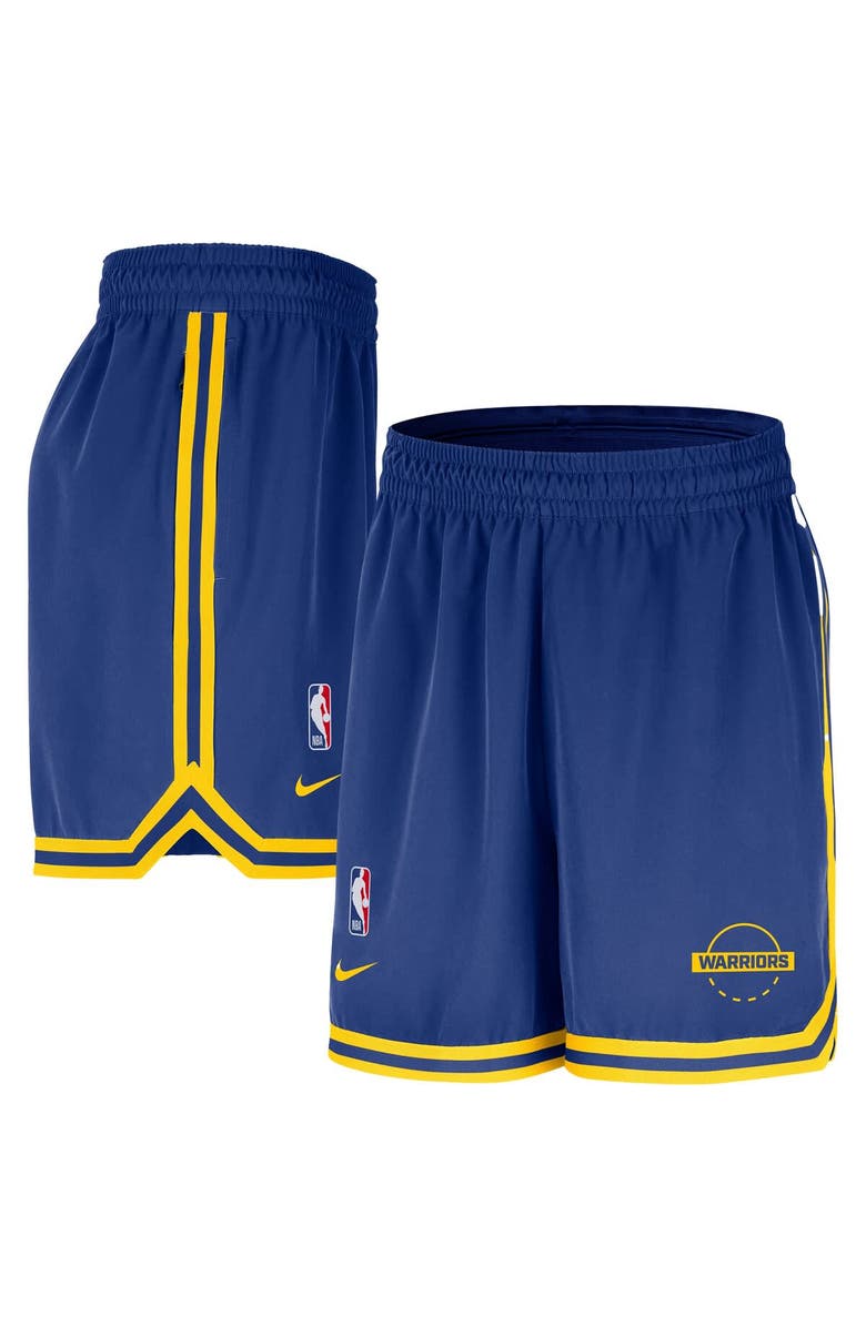 Nike Men's Nike Royal Golden State Warriors Authentic Practice DNA Woven Performance Shorts, Main, color, Royal