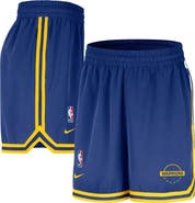 Nike Men's Nike Royal Golden State Warriors Authentic Practice DNA Woven Performance Shorts