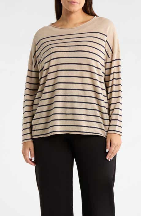 Organic Linen & Organic Cotton Crewneck Sweater