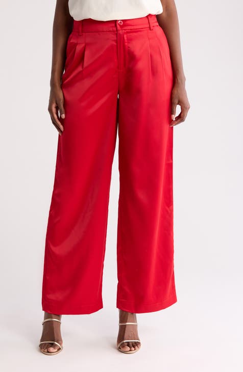 Wide Leg Satin Pants