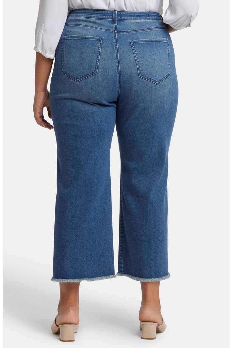 Teresa Exposed Button High Waist Ankle Wide Leg Jeans, Alternate, color, MISSION BLUE
