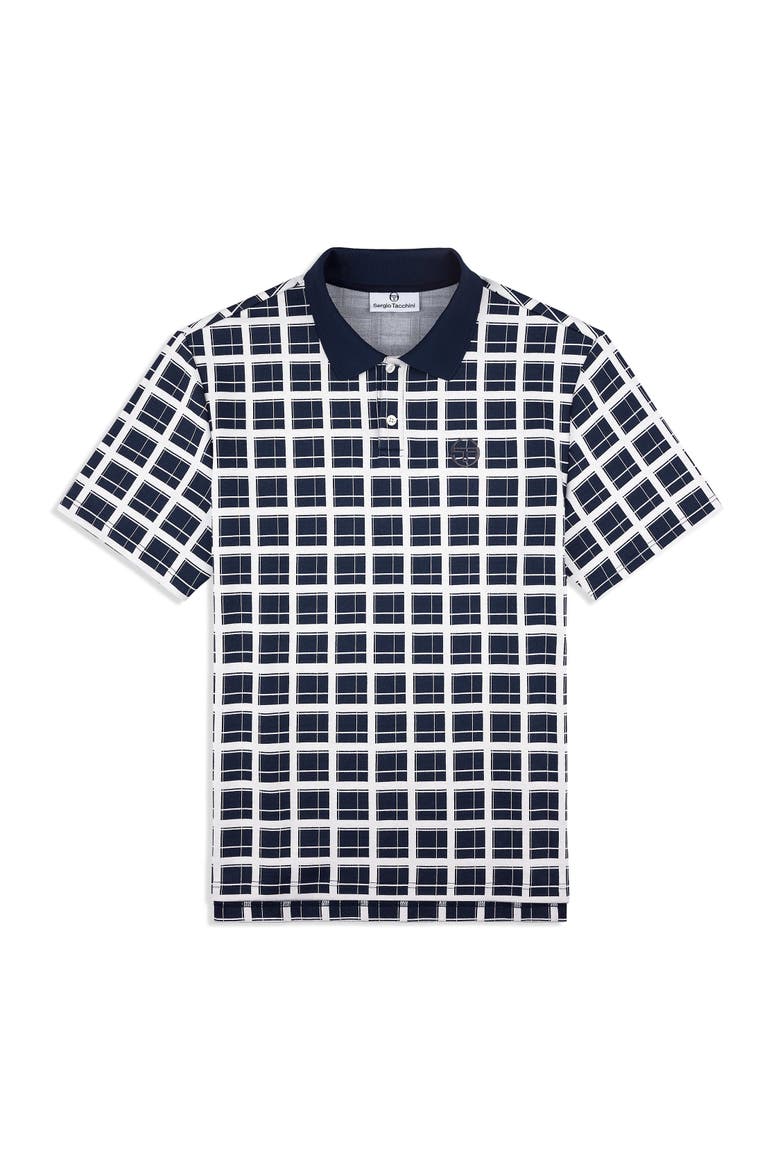 Damarindo Check Polo, Alternate, color, MARITIME BLUE