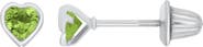 Mignonette Kids' August Birthstone Stud Earrings