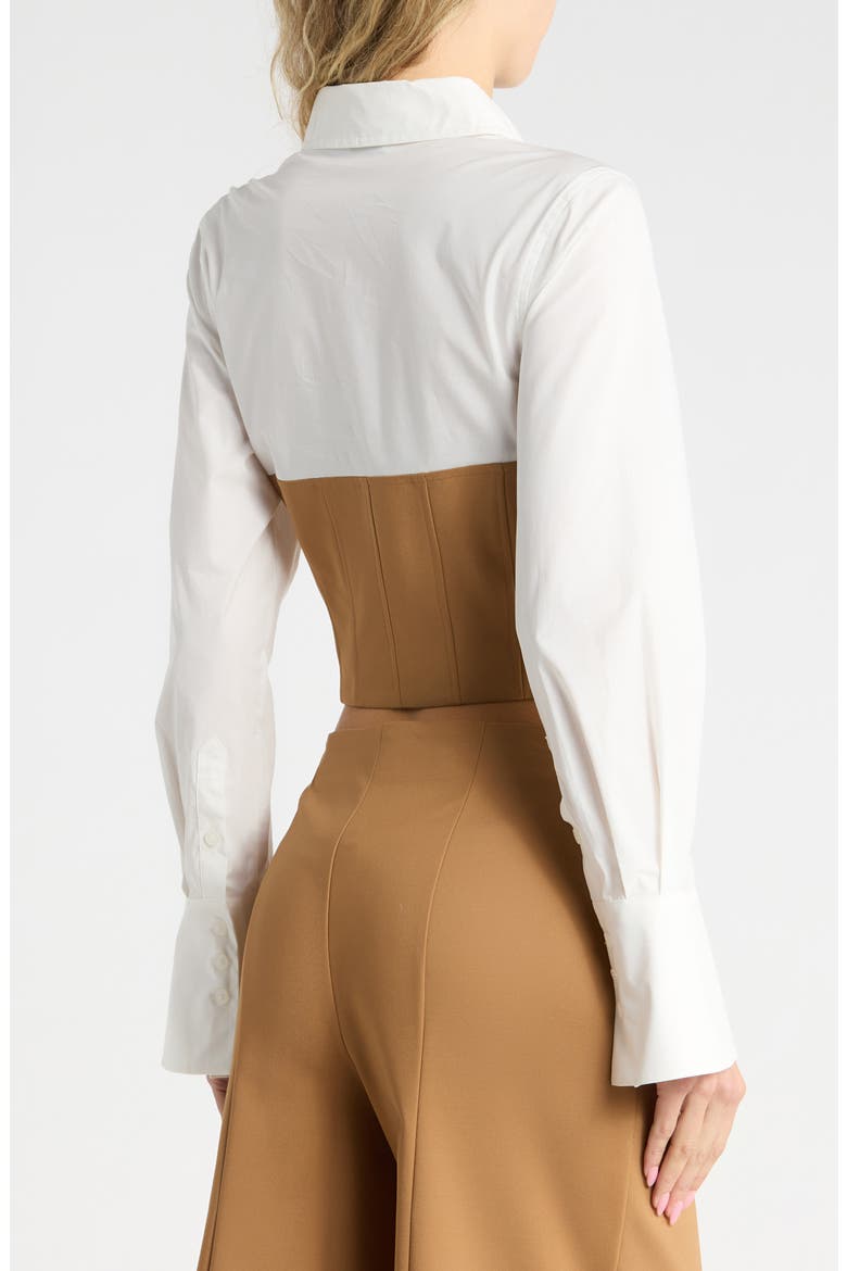Lidey Long Sleeve Combo Top, Alternate, color, CHAI MULTI