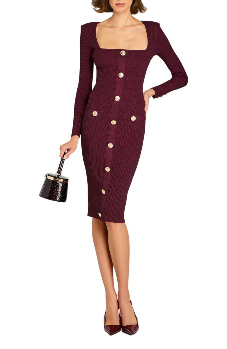 Retrofête Sadelle Knit Dress, Main, color,