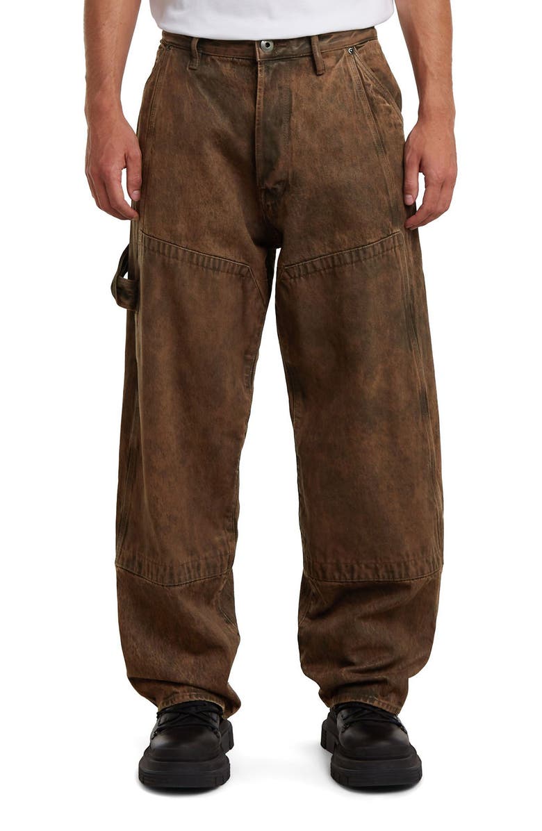 G-STAR Contor 3D Loose Carpenter Jeans, Main, color, Faded Cognac Skin