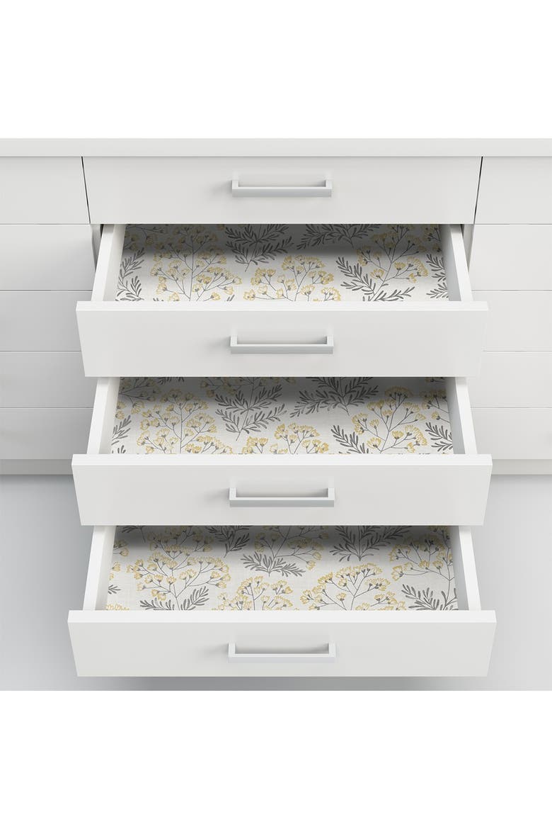 Yellow Wethersfield Peel & Stick Wallpaper, Alternate, color, YELLOW
