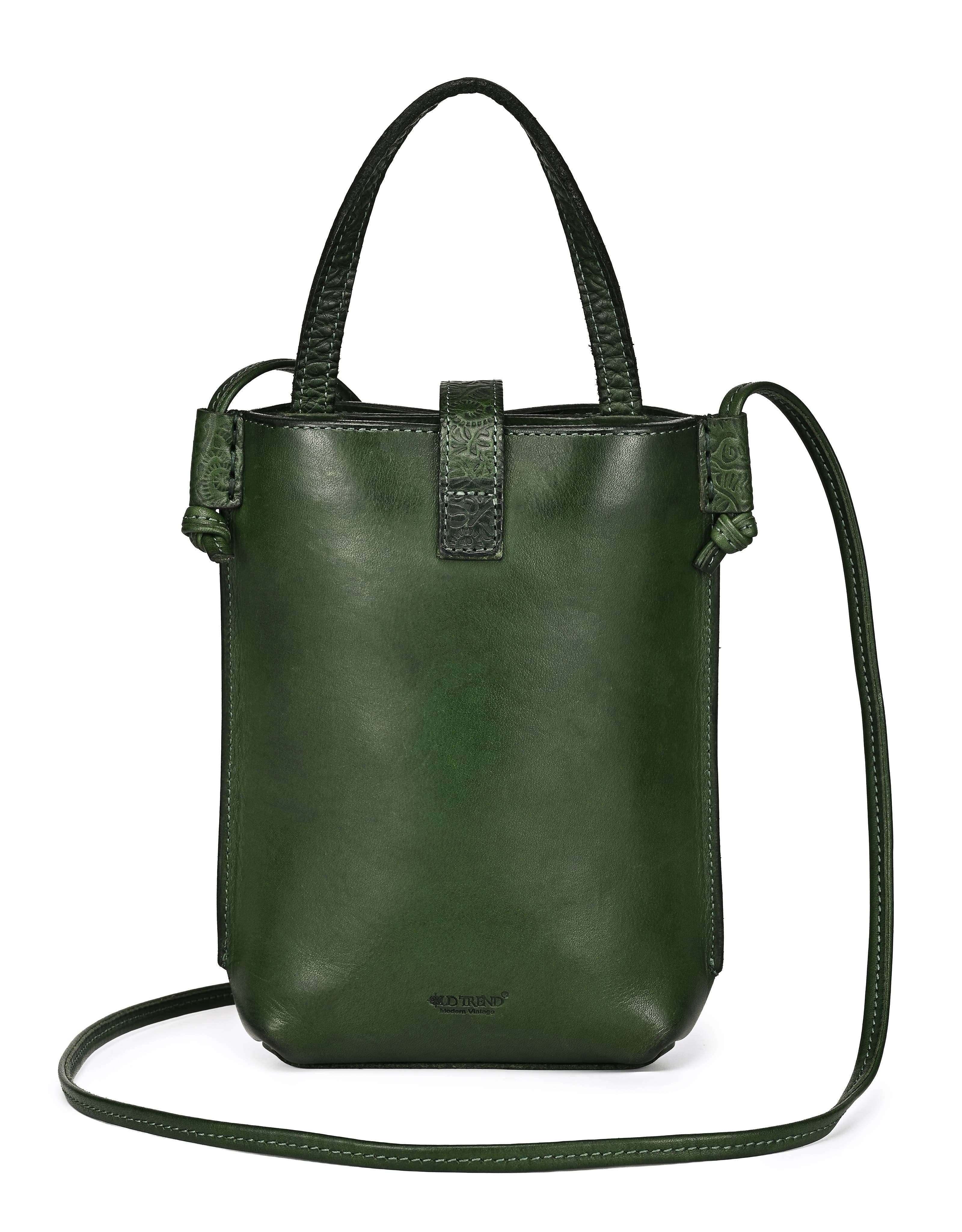 Wishbone Genuine Leather Structured Convertible Crossbody, Alternate, color, Green