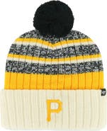 '47 Men's '47 Natural Pittsburgh Pirates Tavern Cuffed Knit Hat with Pom