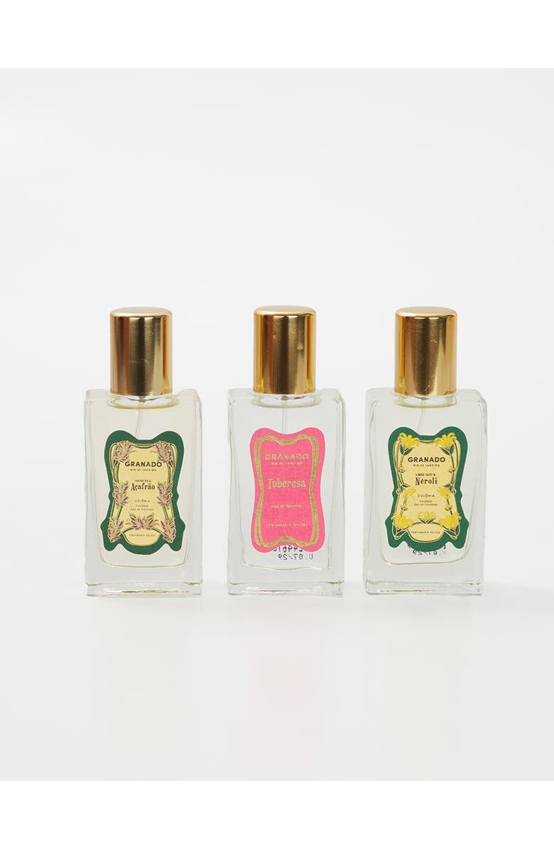 GRANADO Perfumery Trio | Tuberosa, Limão Taiti & Néroli, Baunilha & Açafrão, Alternate, color, Clear