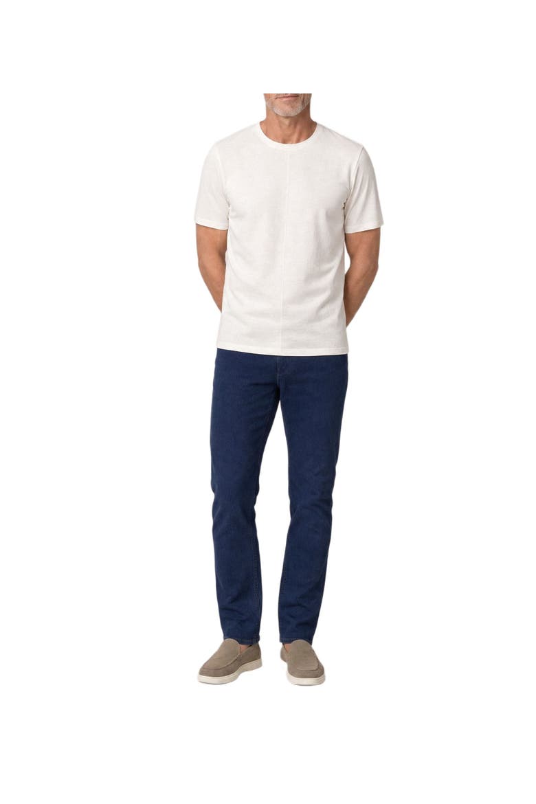 Davis Pique Linen Tee, Alternate, color, White