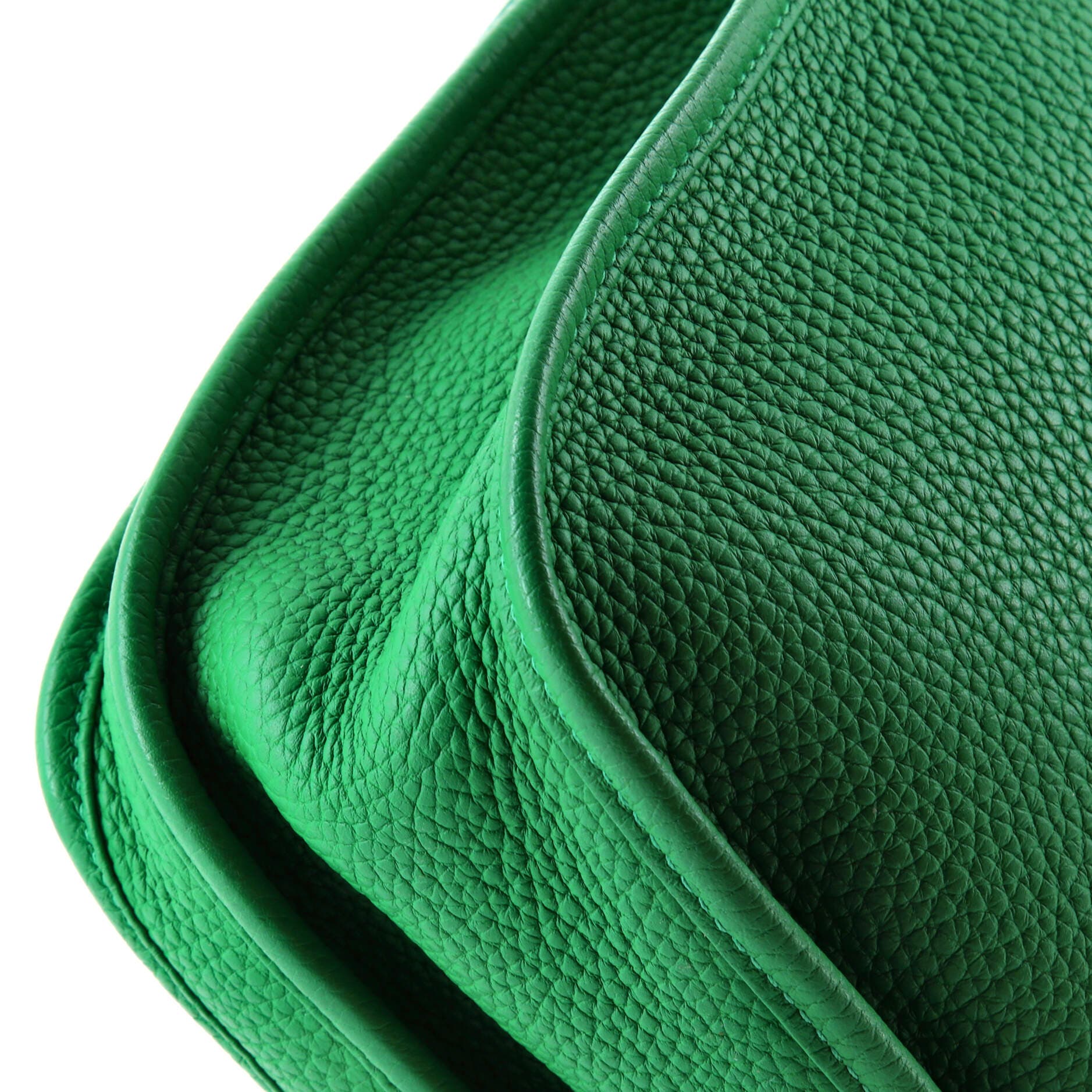 Pre-Owned Hermes Evelyne Bag Gen III Clemence GM, Alternate, color, Green