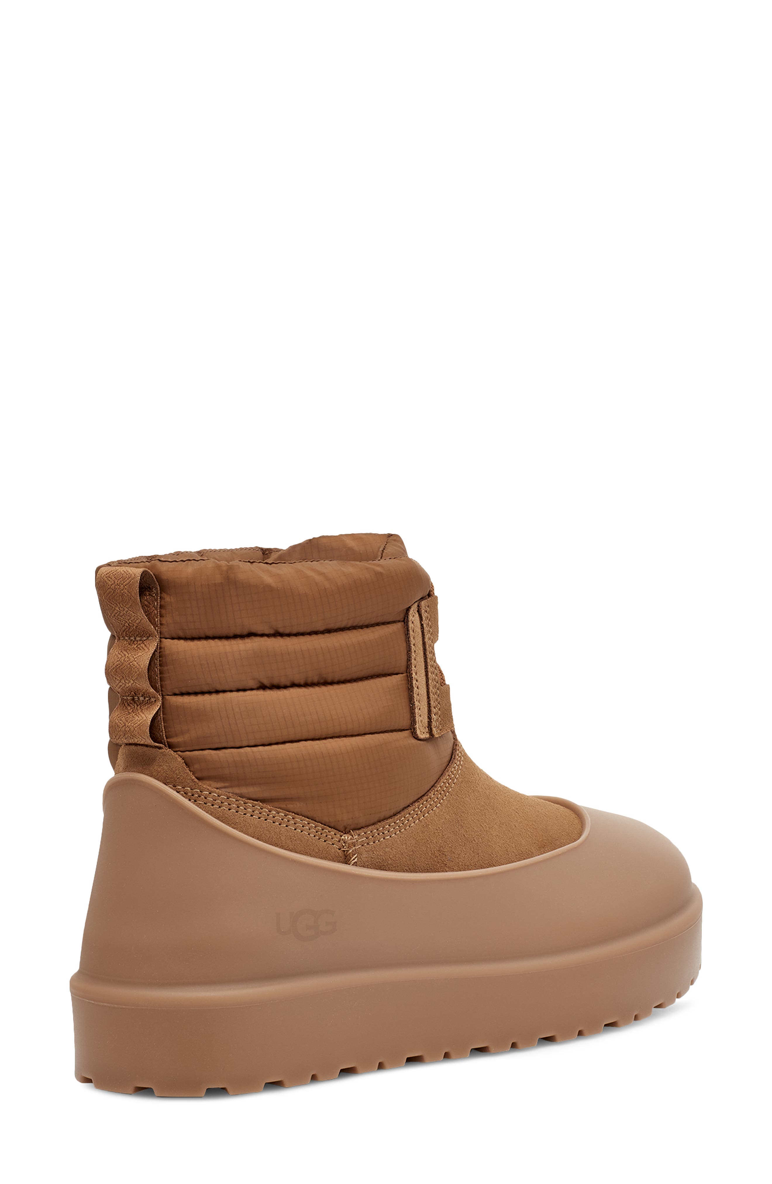 Classic Mini Lace-Up Waterproof Winter Boot, Alternate, color, CHESTNUT