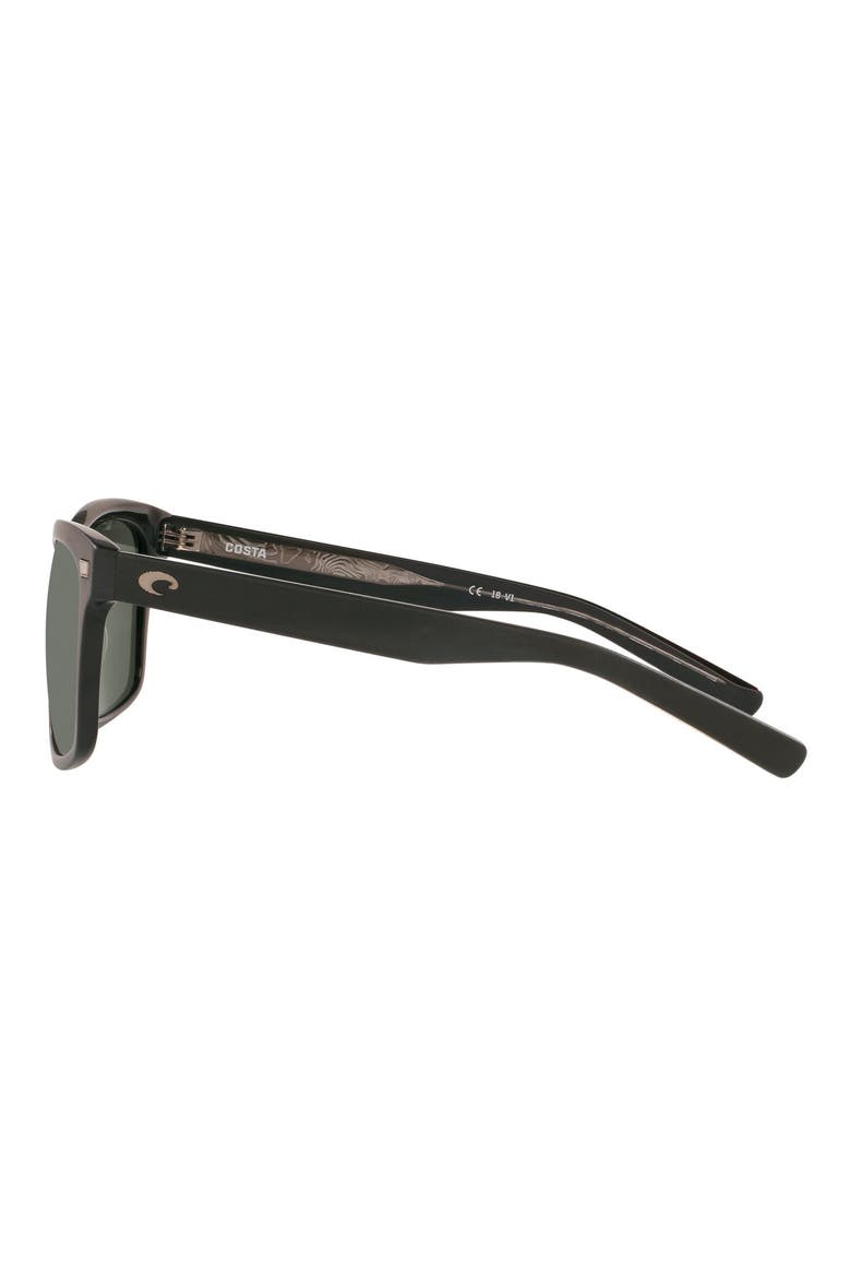 Phantos 57mm Polarized Sunglasses, Alternate, color, BLACK