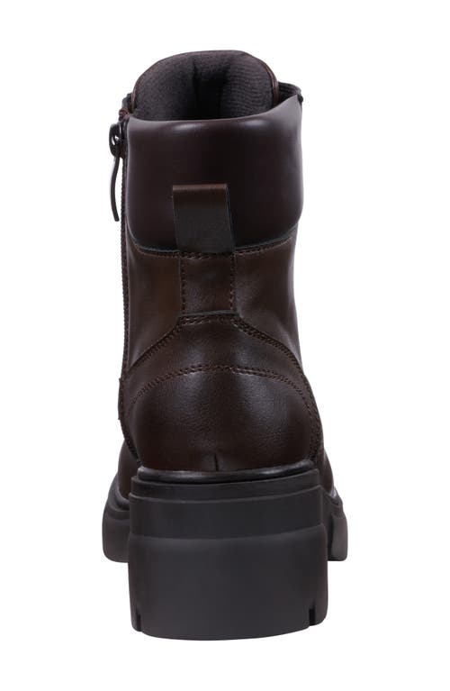 Good Choice New York Marley Lace-up Combat Boot In Brown