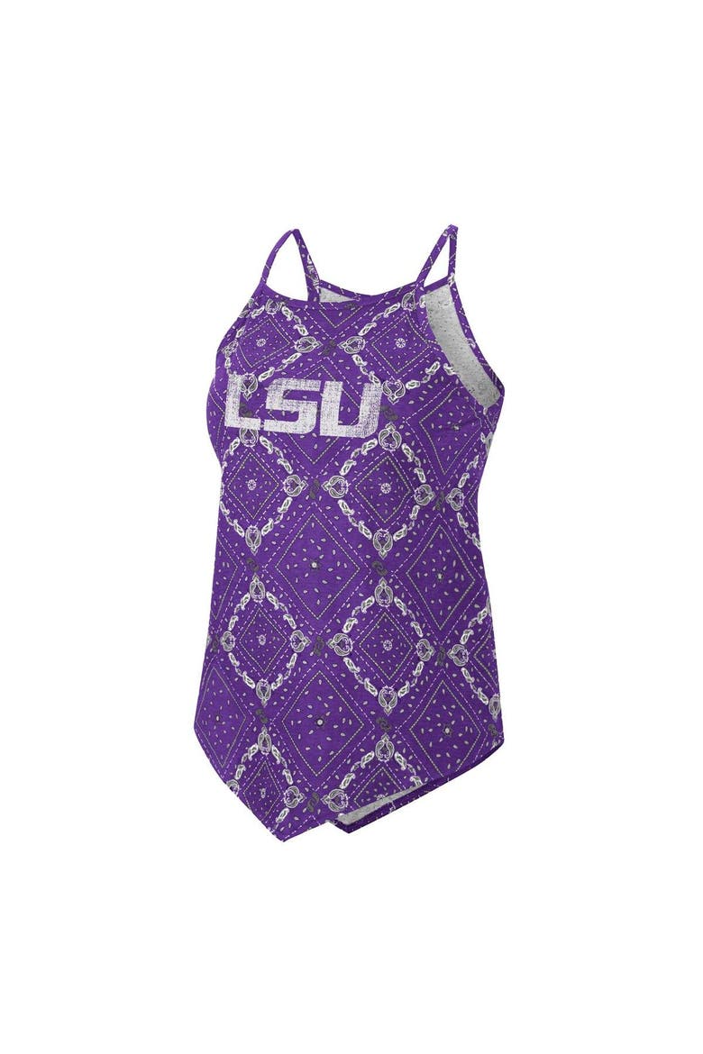 Women's Colosseum x Wrangler Purple LSU Tigers Bandana Tank Top, Alternate, color, Purple