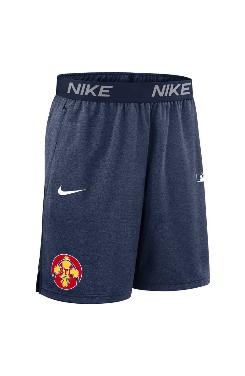 Nike Men's Nike Navy St. Louis Cardinals Authentic Collection City Connect Performance Knit Shorts, Alternate, color, Navy