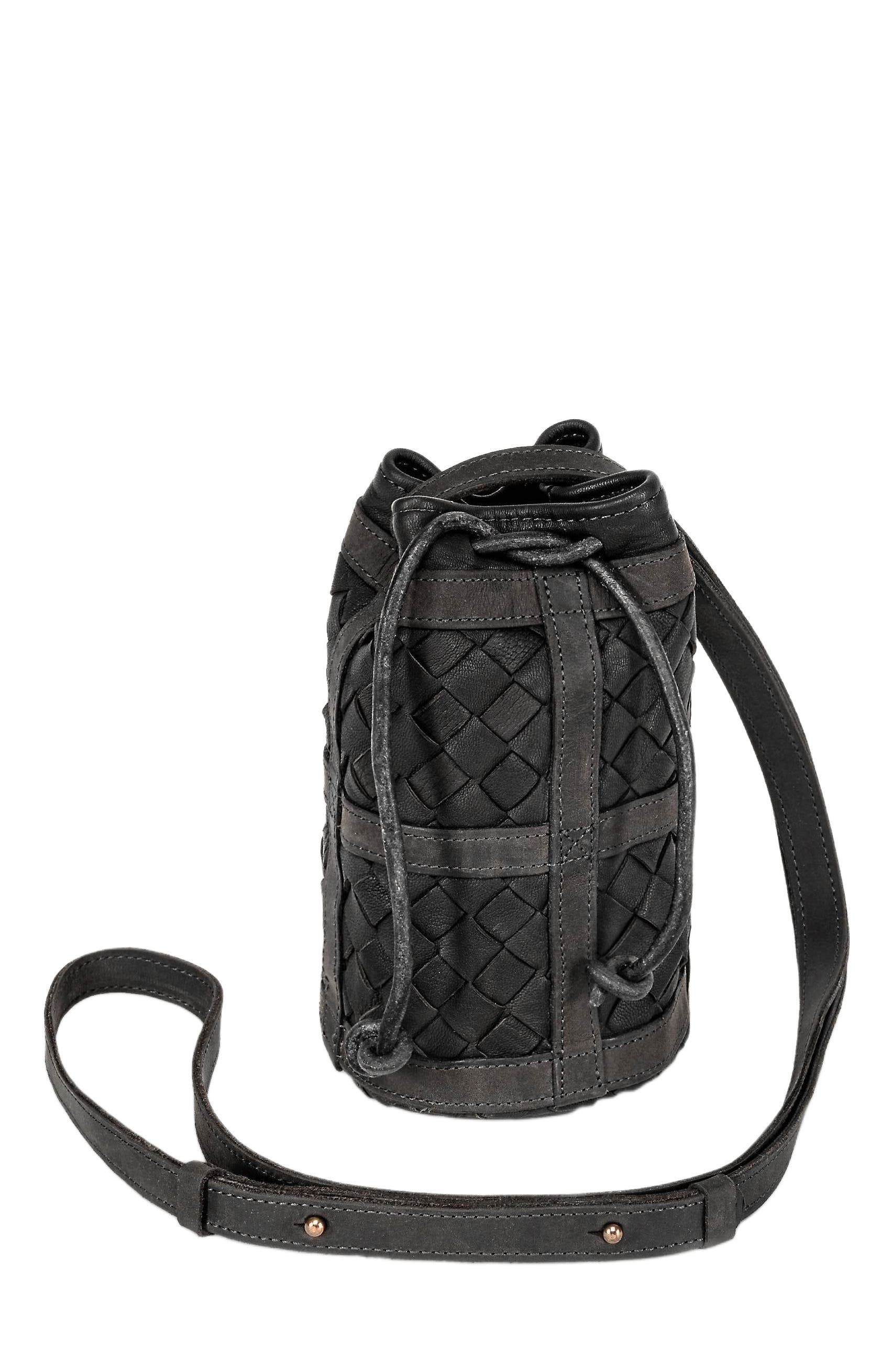 Deux Mains Mini Essential Bucket Bag, Alternate, color, Black