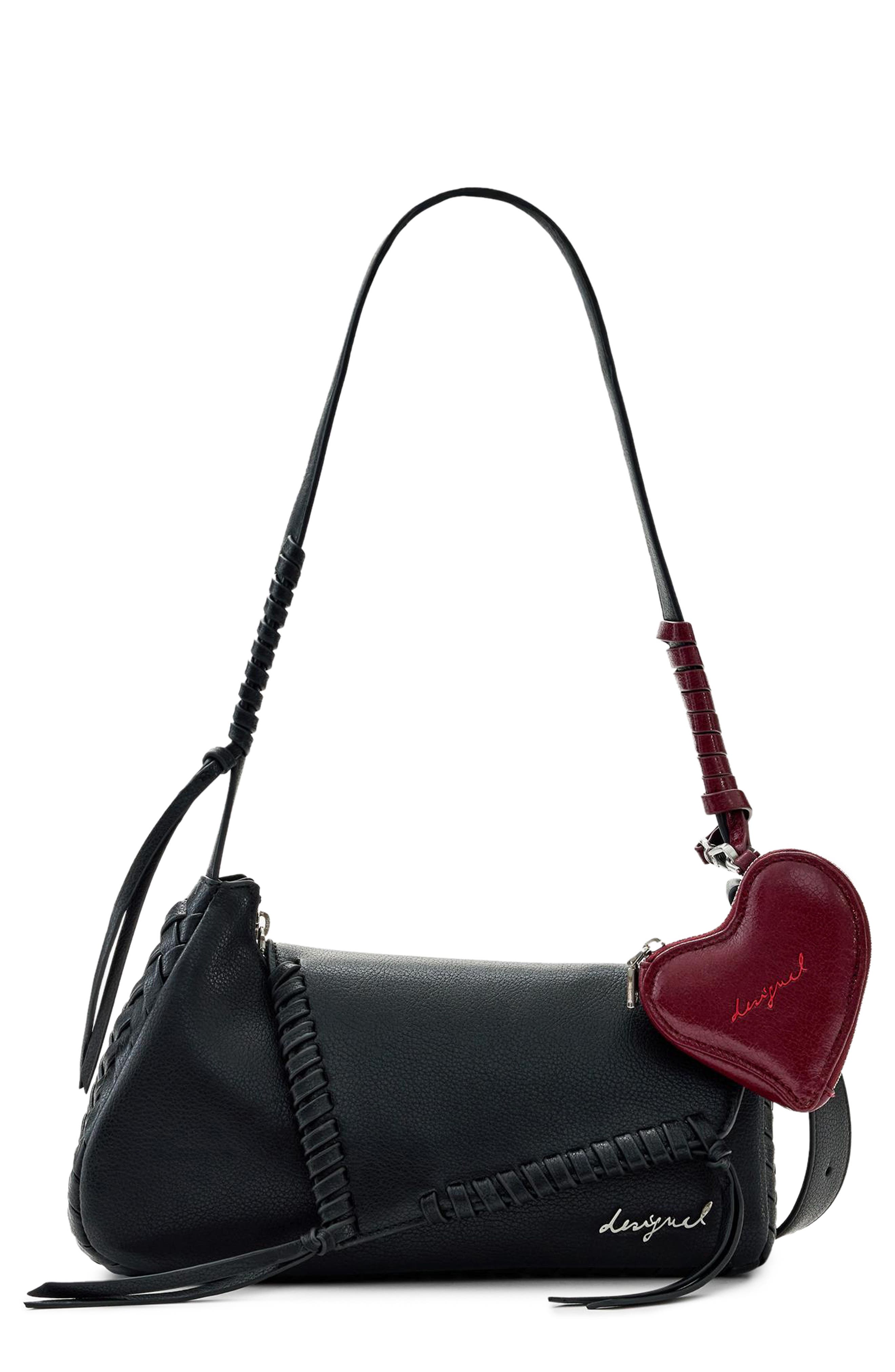 Desigual Faux Leather Shoulder Bag, Main, color, 