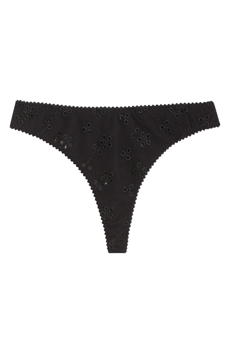 Free People Homegrown Thong, Alternate, color, Black