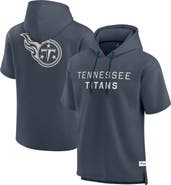 FANATICS Men's Fanatics Navy Tennessee Titans Elements Future Ground Lettering Short Sleeve Pullover Hoodie