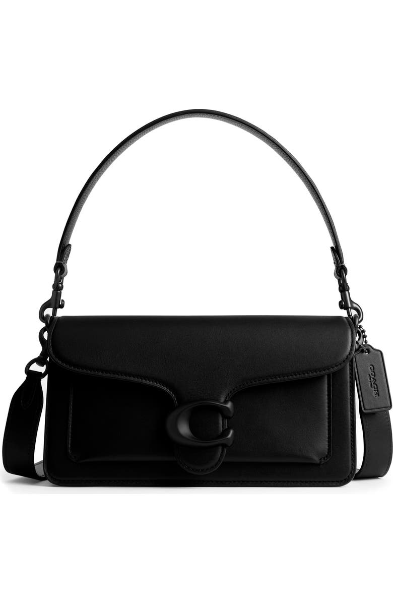 COACH Tabby 26 Black Collection Leather Shoulder Bag, Main, color,