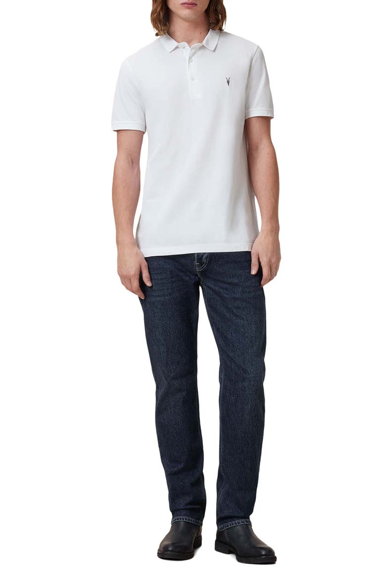 Reform Cotton Piqué Polo, Alternate, color, OPTIC WHITE