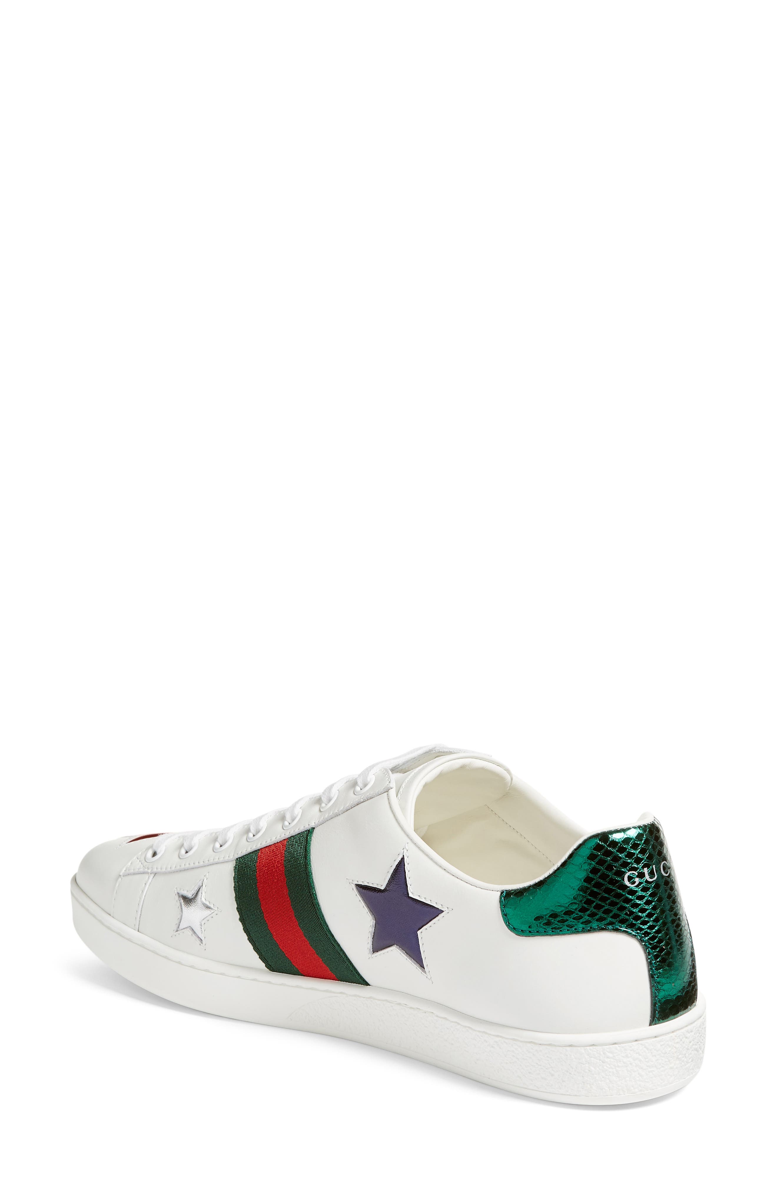 Gucci New Ace Star Sneaker, Alternate, color, 