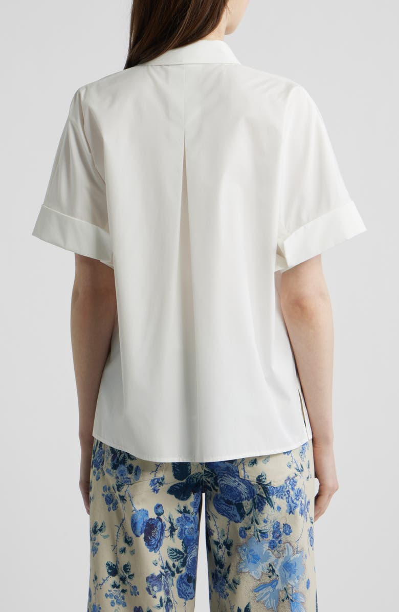 KOBI HALPERIN Bonnie Short Sleeve Button-Up Shirt, Alternate, color, White Multi