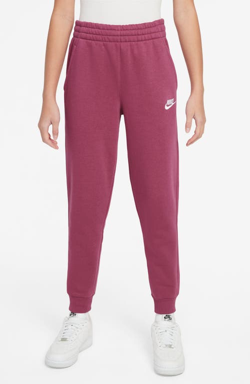 Nike Kids' Club Fleece Joggers In Burgundy