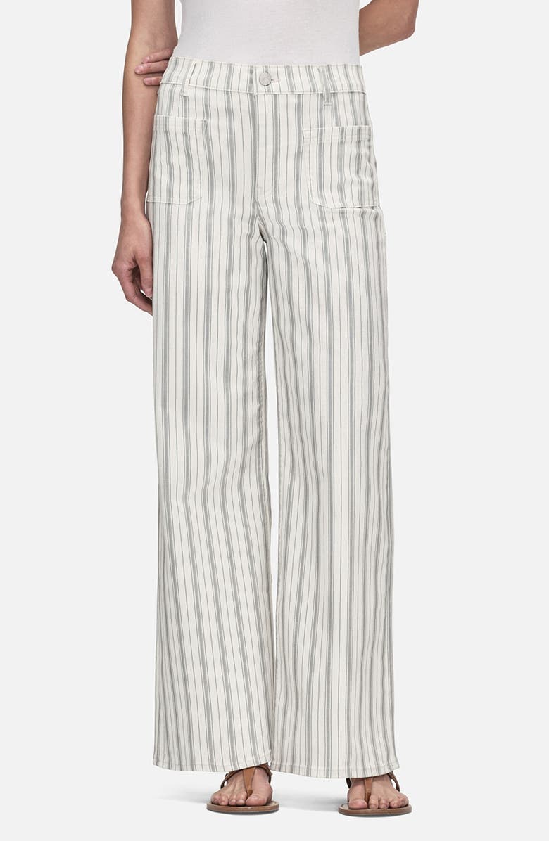 FRAME Le Slim Stripe Palazzo High Waist Wide Leg Jeans, Main, color, 