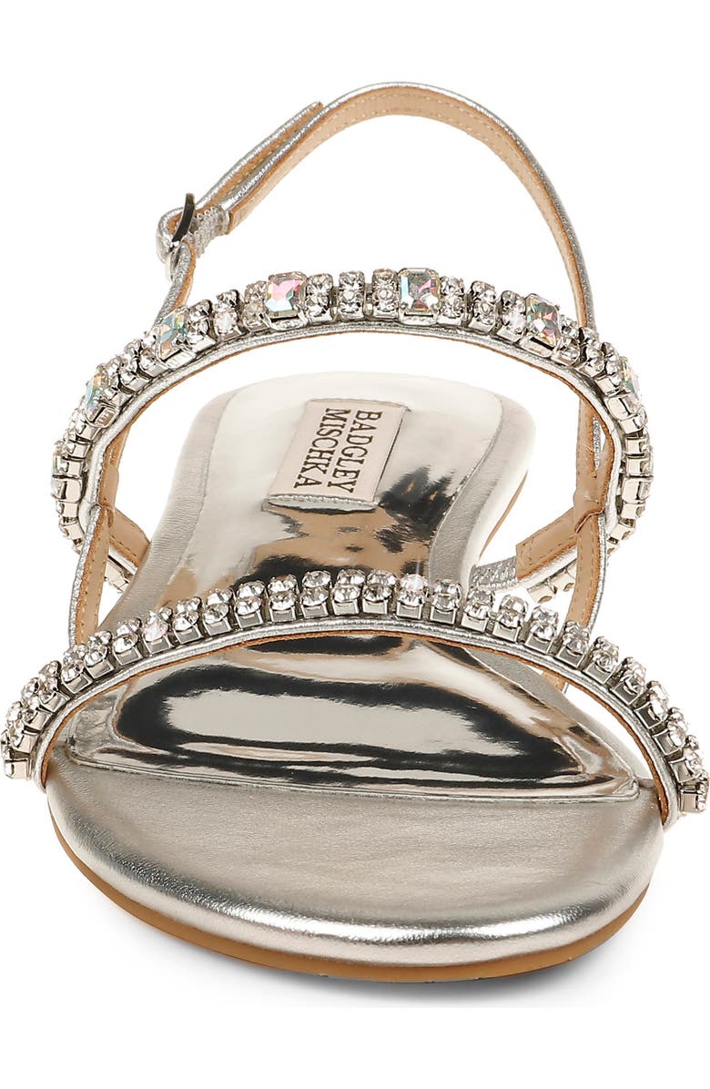 Badgley Mischka Collection Zandra Embellished Sandal, Alternate, color,